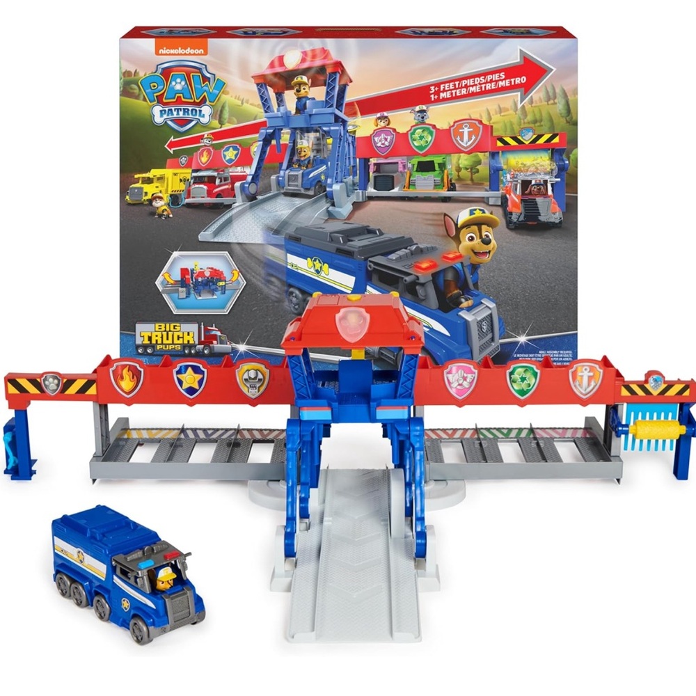 Paw Patrol Big Truck Pups, Truck Stop HQ, 3ft. Wide Transforming Playset